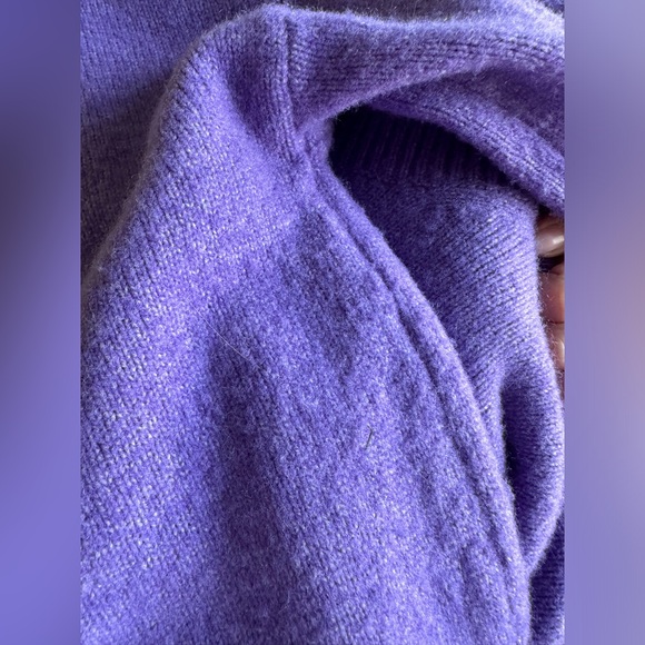 & Other Stories Purple Mock Neck Sweater - Picture 8 of 9